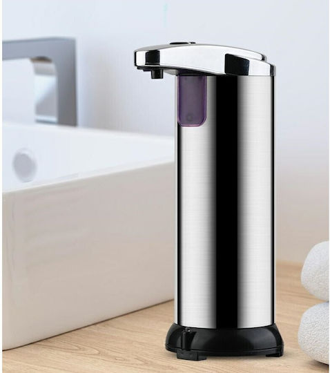 Dozator De Dezinfectant Cu Săpun Lichid Alista Home Senzor De Mișcare Cu Infraroșu Oțel Inoxidabil 250 Ml 19 X 11 Cm Gri