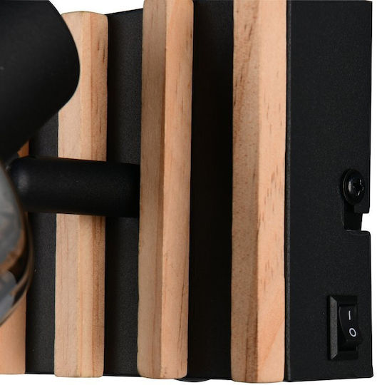 Trio Lighting Single Ceiling & Wall Spot in Black Colour