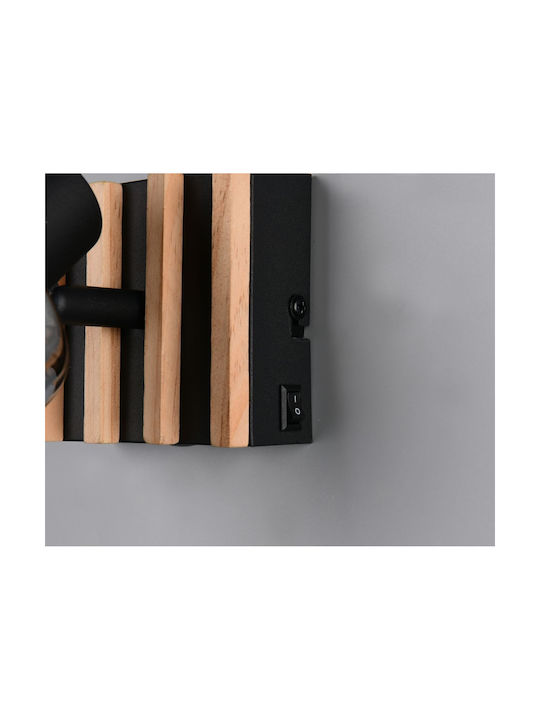 Trio Lighting Μονό Σποτ σε Μαύρο Χρώμα