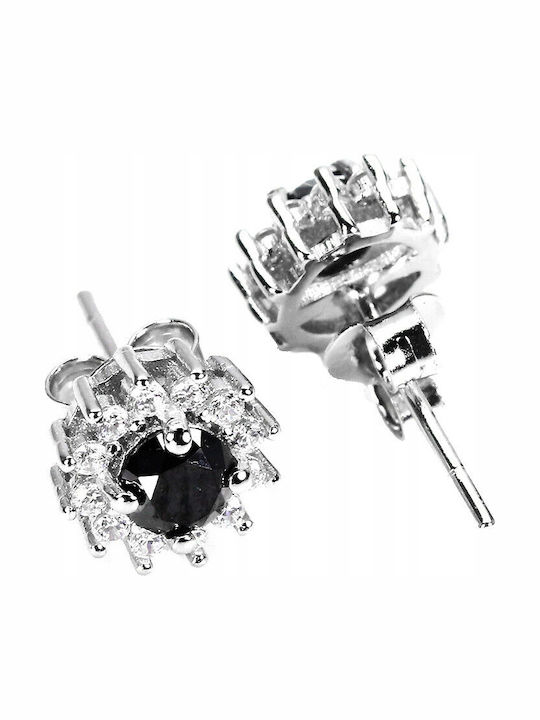 Natural Black Diamond Earrings 0.65ct Silver 4