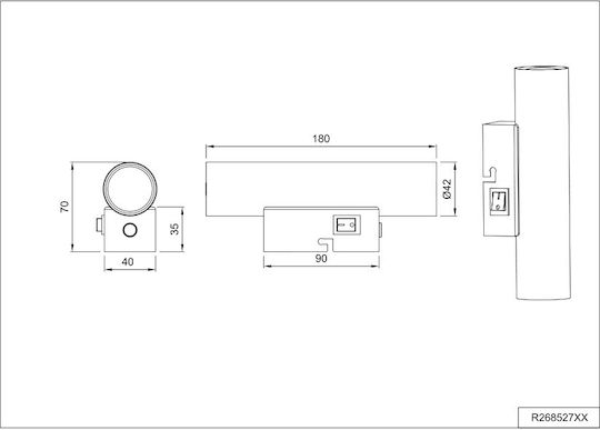 Trio Lighting Lămpă De Perete Modernă Maro