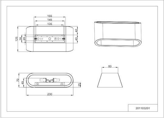 Trio Lighting Sepanta Φωτιστικό Τοίχου Λευκό Trio Lighting Sepanta Φωτιστικό Τοίχου Λευκό