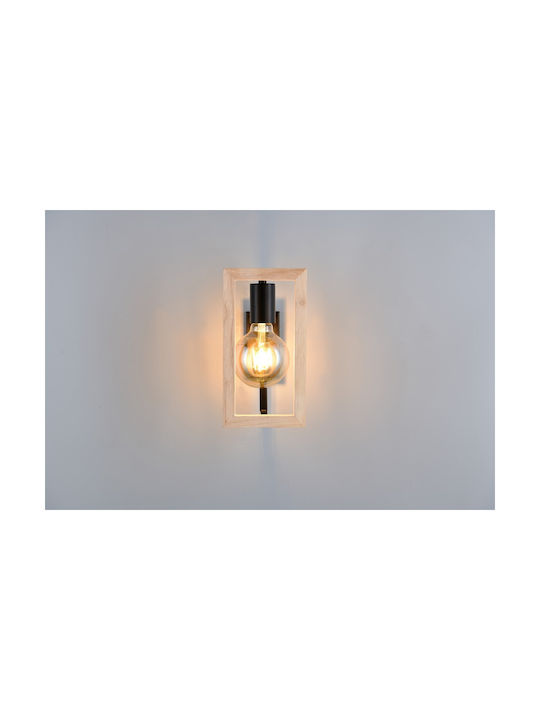 Trio Lighting Μοντέρνο Φωτιστικό Τοίχου Μαύρο
