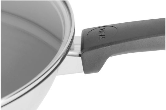 Woll Concept Wok Made of Stainless Steel with Lid with Non-Stick Coating 30cm