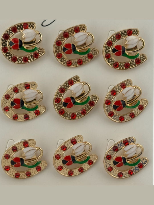 Alista Home Set Multicolour Flower Pins
