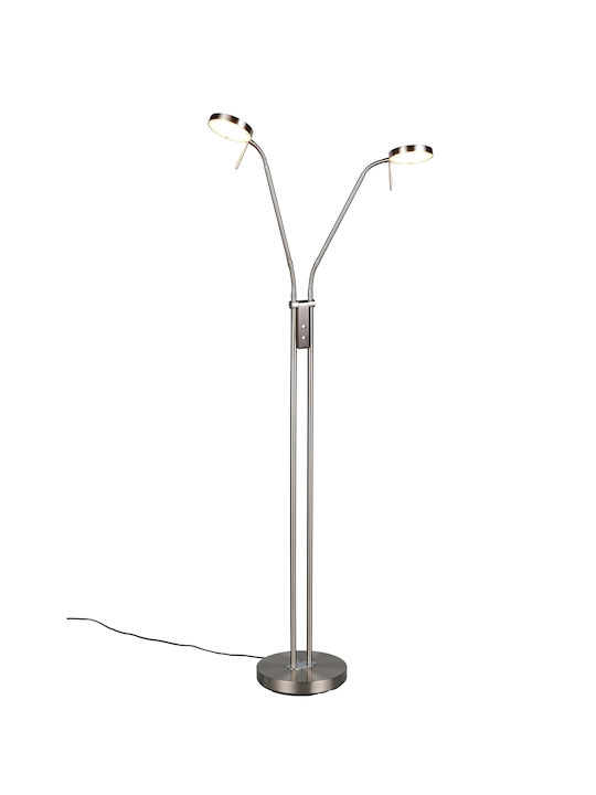 Trio Lighting Monza Φωτιστικό Δαπέδου Ασημί