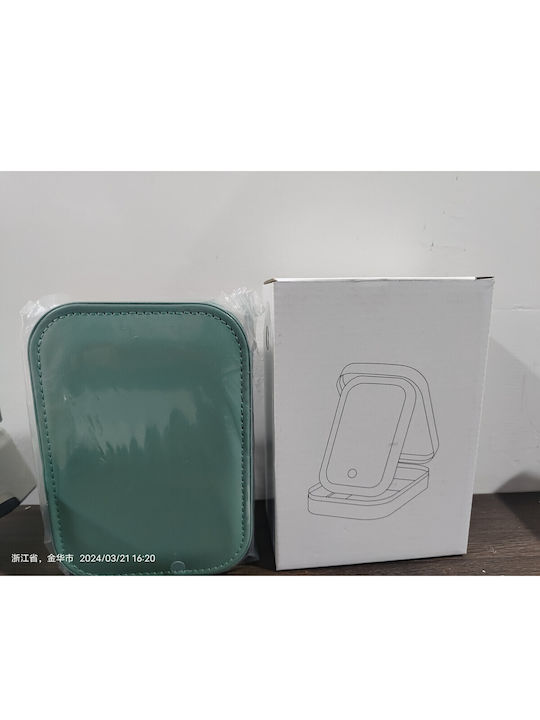 Makeup Bag Alista Home Cosmetic Bag Led Mirror 3 Light Modes Usb Charging 1200 Mah Battery Organizing Cosmetics 4 Compartments Faux Leather Green 16.5x11.5x6 Cm Makeup Bag Alista Home Cosmetic Bag Led Mirror 3 Light Modes Usb Charging 1200 Mah Battery Organizing Cosmetics 4 Compartments Faux Leather Green 16.5x11.5x6 Cm