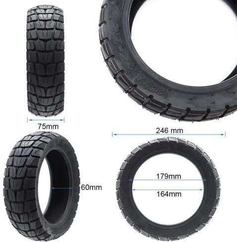 Ewheel Ελαστικο Tubeless Offroad 10x2.75-6.5 Ηλεκτρικα Πατινια