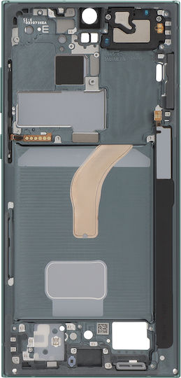Samsung Средна Рамка За Смяна Galaxy S22 Ultra Сервизен Комплект Зелен
