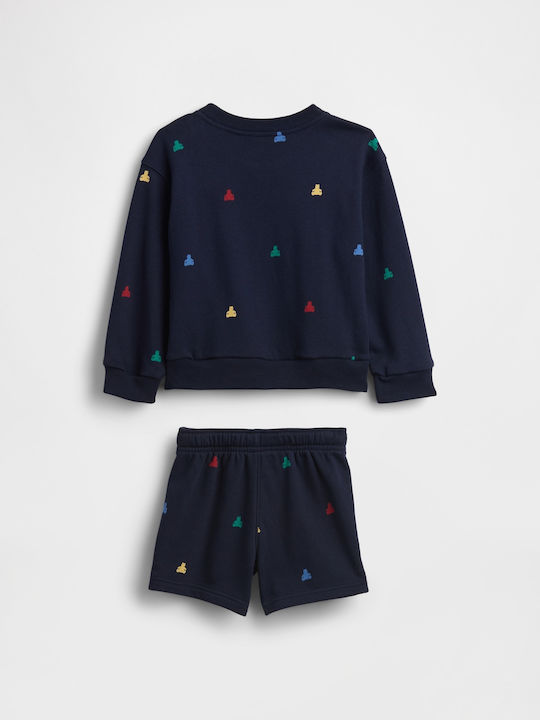 Kids Set with Shorts Summer 2 Pieces Dark Night