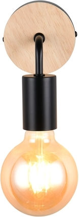 Trio Lighting Vintage Black Wall Lamp