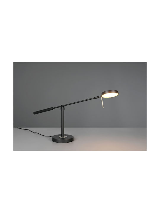 Trio Lighting Monza Φωτιστικό Γραφείου σε Μαύρο Χρώμα