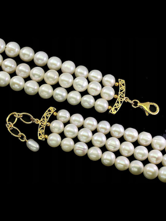 Stunning Bracelet Natural Amethyst Pearls 925 Stunning Bracelet Natural Amethyst Pearls 925