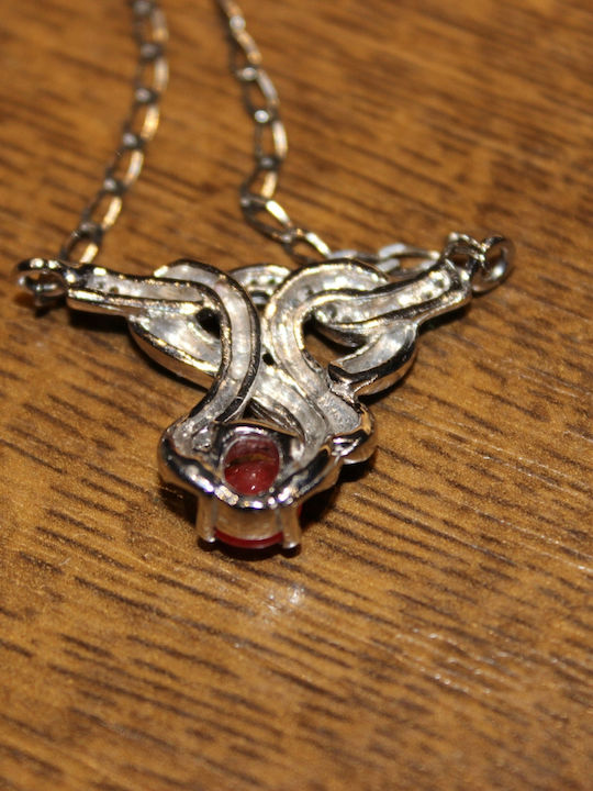 Natural Sapphire Padparadscha Tsavorite Necklace 925 Natural Sapphire Padparadscha Tsavorite Necklace 925