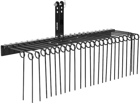 Vevor Adjustable 150 Cm Agricultural 3 Point Tractor Rake Category 1 26 Copper Spring Teeth Zxscj60inchbp8sl7001v0
