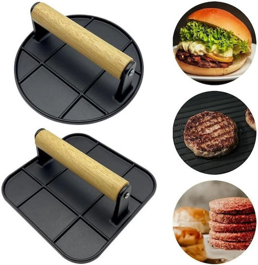 Alista Home Verschiedene Kochutensilien Burger-/Fleischpresse aus Hölzernes Material