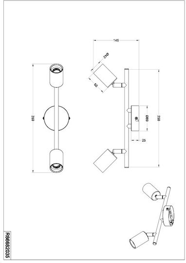 Trio Lighting Πλαφονιέρα