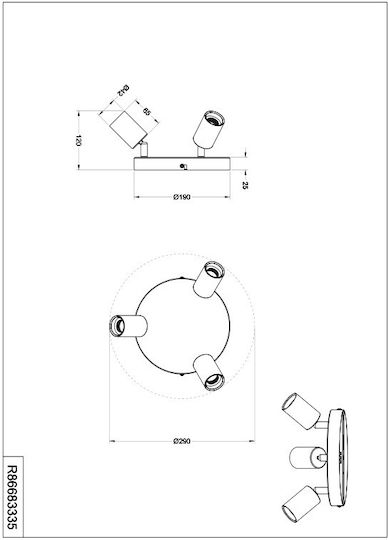 Trio Lighting Πλαφονιέρα
