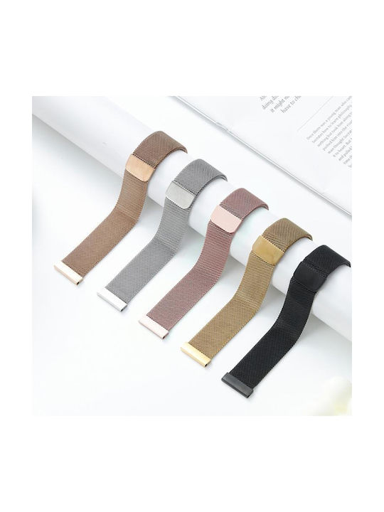 14mm Xdfind Milanese Stainless Steel Watch Band Garmin Lily 2 Silver