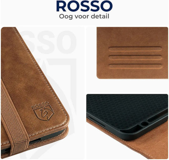 Rosso Flip Cover Braun für iPad 10,2 Zoll 2021 2020 2019 Air 3. Generation 2019 Pro 10,5 Zoll 2017