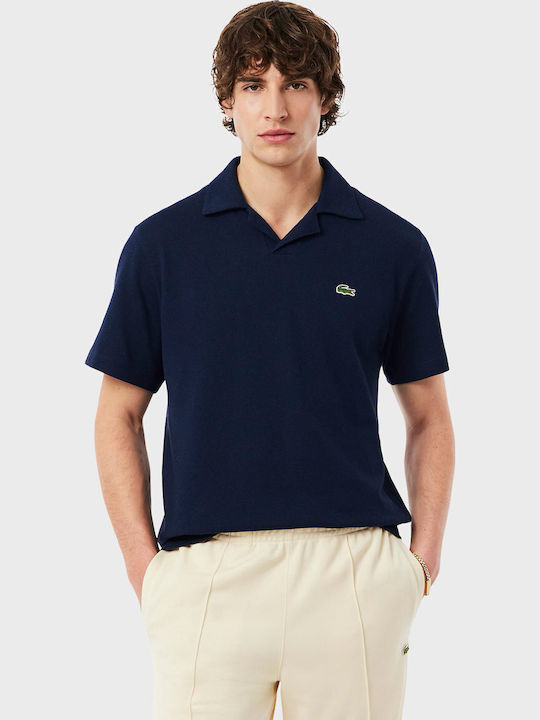 Polo Herrenbluse Kurzarm Dunkelblau