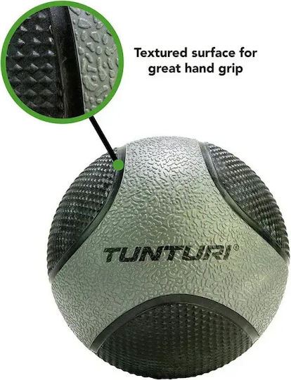 Tunturi Medicine Ball 23cm 5kg in Black Color