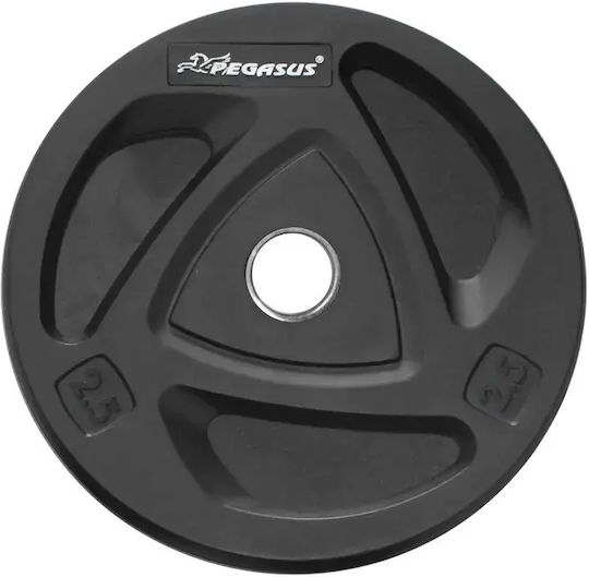 Pegasus Set of Plates Olympic Type Rubber 1 x 5kg Φ50mm with Handles