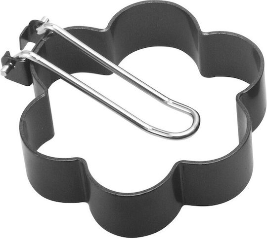 Set 4 Egg Molds Alista Home Made Steel Non-stick Coating 7.5 Cm Diameter Black Abs Handle