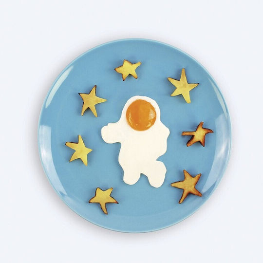 Matriță Alimentară Alista Home Pentru Omlete Prăjituri Clătite Silicon Design Astronaut Alb 15 X 11.5 X 2 Cm