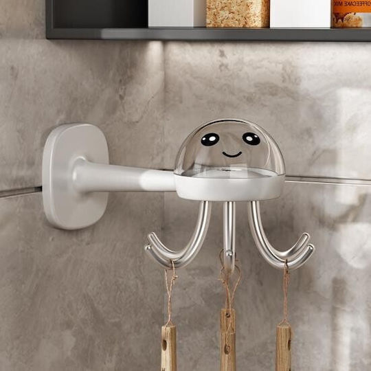 Alista Home 132896 Cârlig Cu Autocolant Plastic Alb
