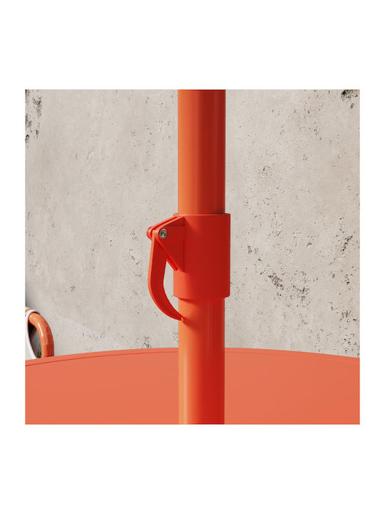 Kids Table Set with Chairs Made of Orange Plastic Aiyaplay