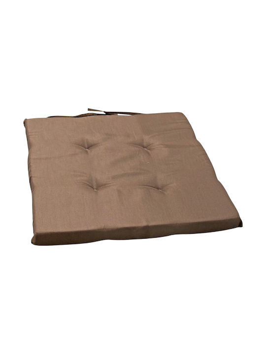 Mega Bazaar Garden Chair Cushion Brown Chocolate 38x40cm