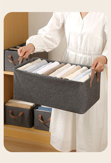 Alista Home Fabric Gray Storage Basket 50lt