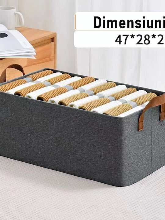 Alista Home Coș De Depozitare Din Țesătură Gri 47x28x20cm