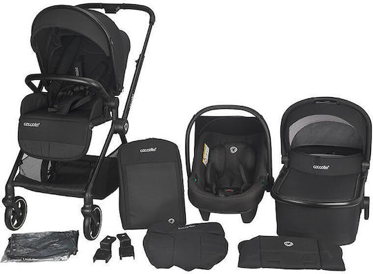 Coccolle Lissia Adjustable 3 in 1 Baby Stroller Suitable for Newborn Anthracite 16.3kg