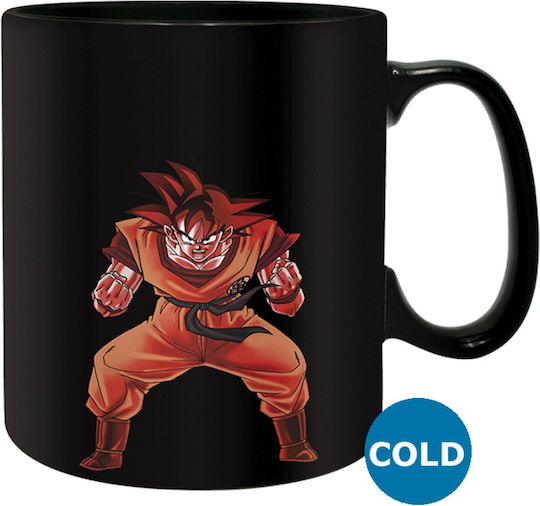 Dragon Ball Goku Angry Heat Change Ceramic Brown Mug 350ml