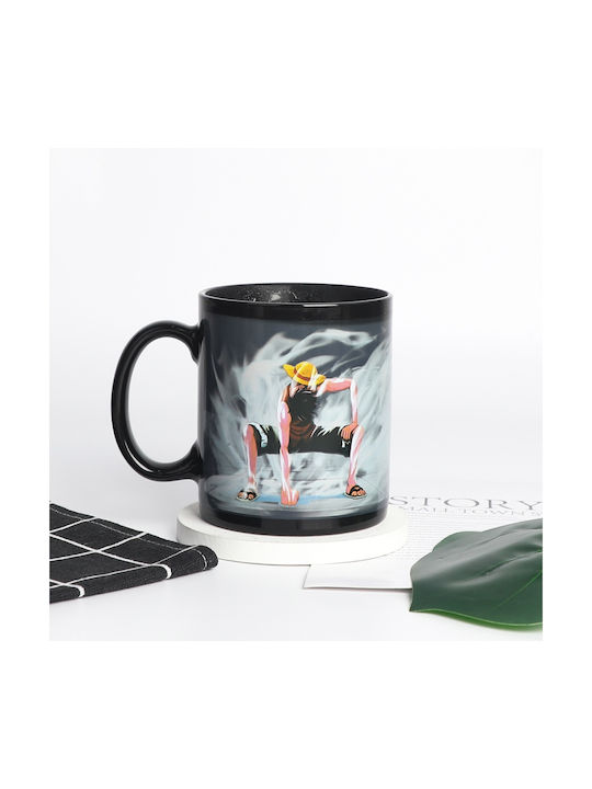 Luffy One Piece Heat Change Ceramic Brown Mug 350ml