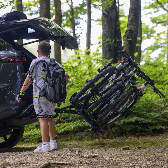 Menabo Car Bike Rack Tow Hitch for 3 Bicycles
