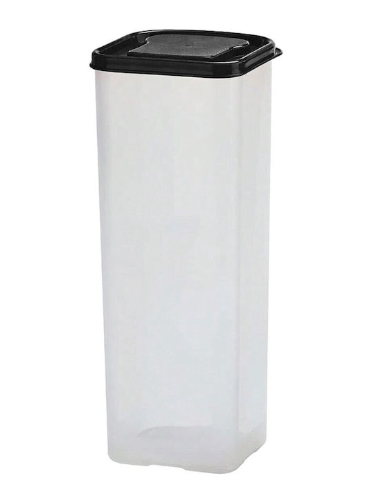 Alista Home Cutie de Pâine cu Capac din Plastic Neagră 34x13x13cm