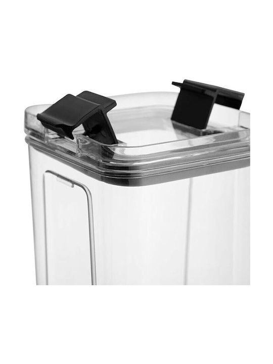 Alista Home Set 4 Bucăți Vaze Pentru Paste / Cereale cu Capac Plastic Transparent 350ml 4 Bucăți