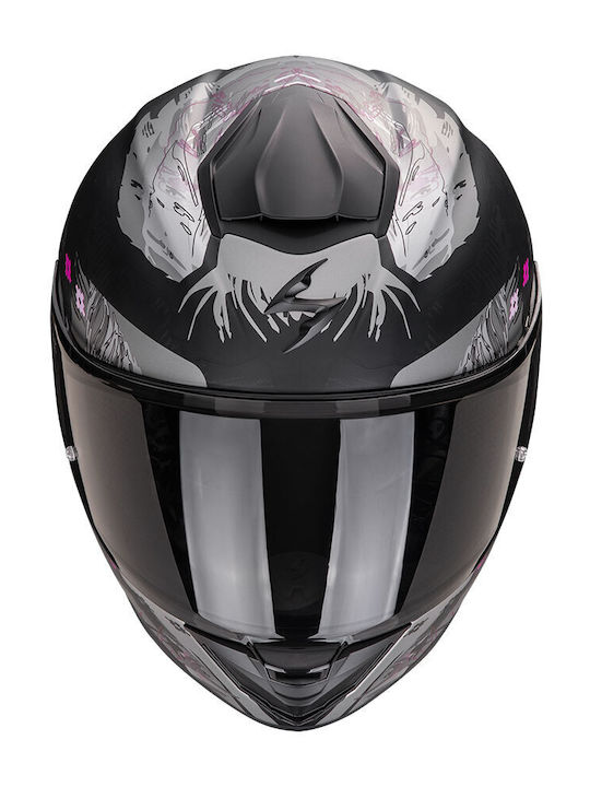 Scorpion Exo 530 Air Hadji Full Face με Sun Visor ECE 22.06 Matt Black-Pink