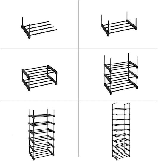Plastic Shoe Organizer 45x30x174cm