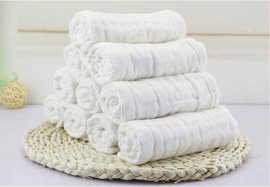 Alista Home Kitchen Towel Made of 100% Cotton in White Colour 30x30cm