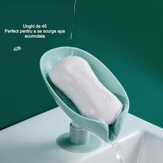 Alista Home Tavă De Săpun Din Plastic Cu Ventuză Albastră