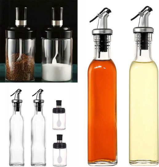 Alista Home Set Dozatoare Pentru Ulei Și Oțet Din Oțel Inoxidabil Cu Flux 500ml