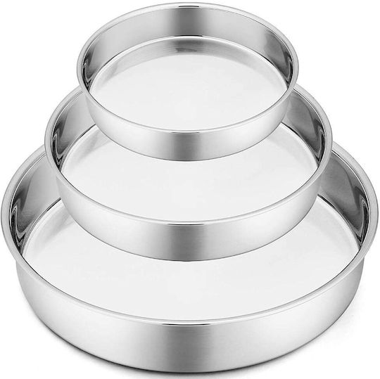 Oven Baking Pan Made of Stainless Steel with Non-Stick Coating 3 Pieces
