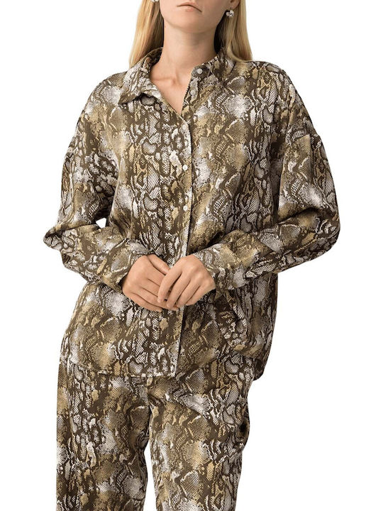 Women's Long Sleeve Shirt Brown