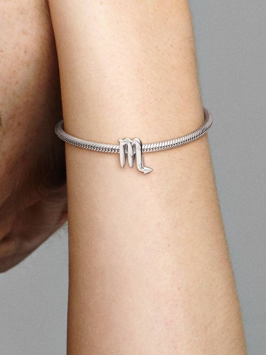 Pandora Charm Zodiac Sign Scorpio Silver
