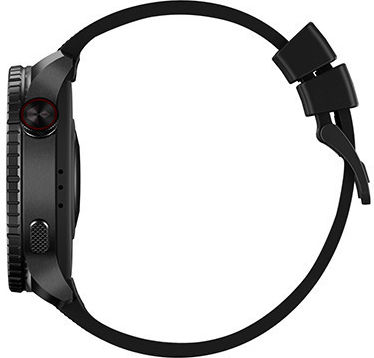 Garett Compass 53mm Αδιάβροχο Smartwatch με Παλμογράφο (Μαύρο)