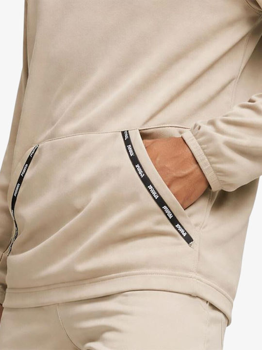 Powerfleece Суитшърт с Качулка Бежов